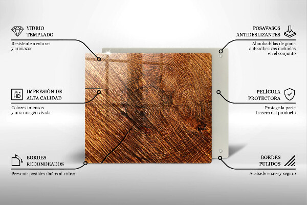 Zaščitna plošča za štedilnik Struktura lesa