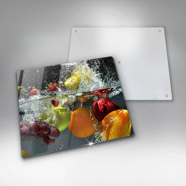 Stenska zaščitna plošča za štedilnik Sočno sadje v vodi