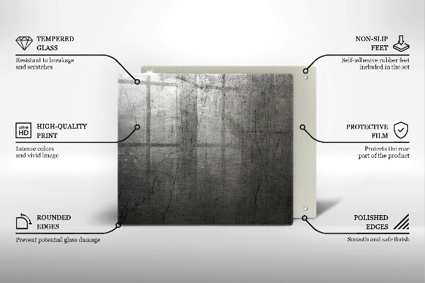 Stenska zaščitna plošča za štedilnik Kovinska tekstura