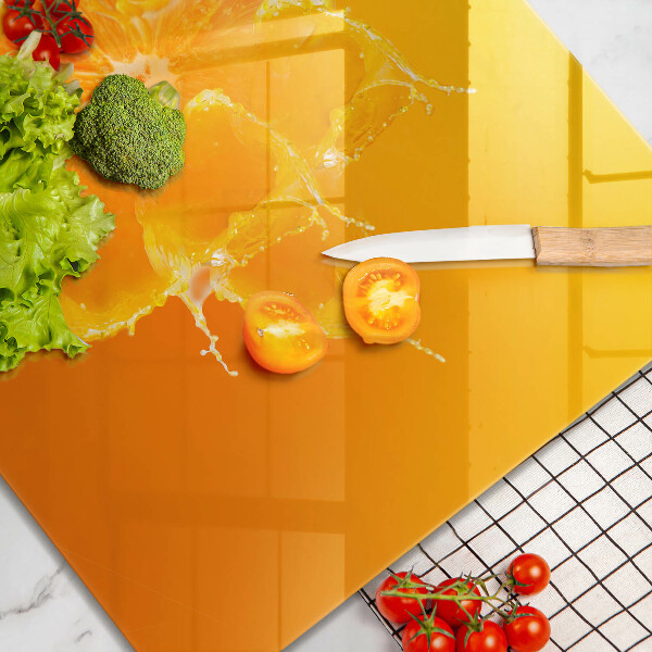 Zaščitna plošča za štedilnik Sočno oranžno sadje