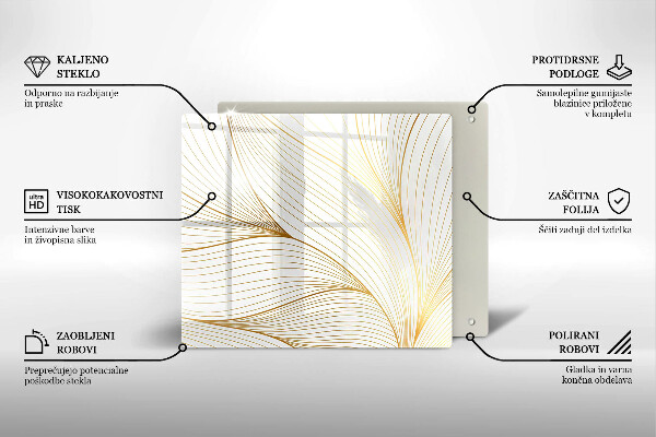 Zaščitna plošča za štedilnik Vzorec modernih linij