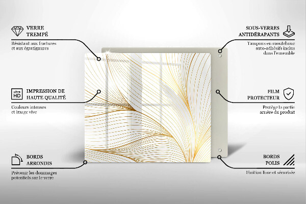 Zaščitna plošča za štedilnik Vzorec modernih linij