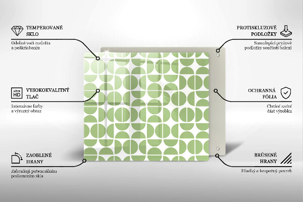 Zaščitna plošča za štedilnik Vzorec boho oblik