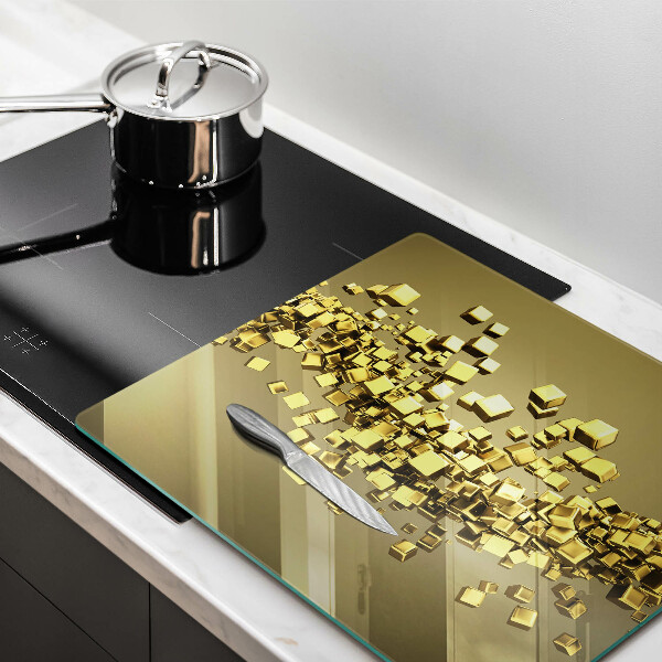 Zaščitna plošča za štedilnik Abstraktna 3D geometrija