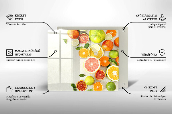Zaščitna plošča za štedilnik Citrusi
