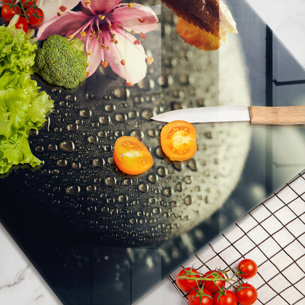 Zaščitna plošča za štedilnik Rože zen kamni