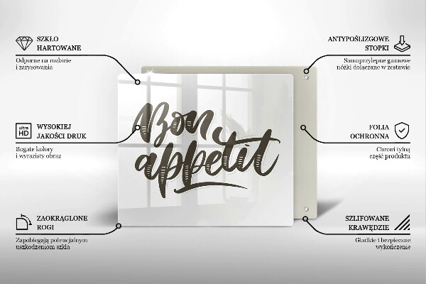 Zaščitna plošča za štedilnik Bon Appetit felirat