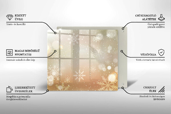 Zaščitna plošča za štedilnik Snežinke