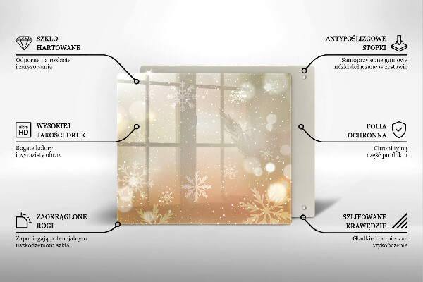 Zaščitna plošča za štedilnik Snežinke