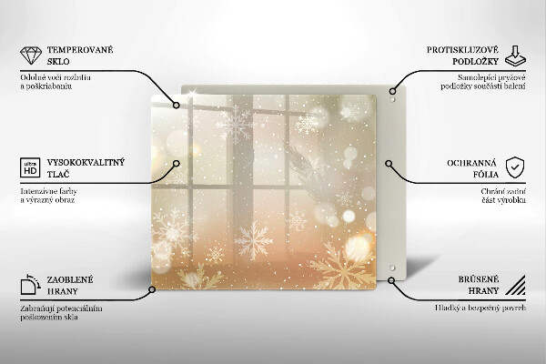 Zaščitna plošča za štedilnik Snežinke