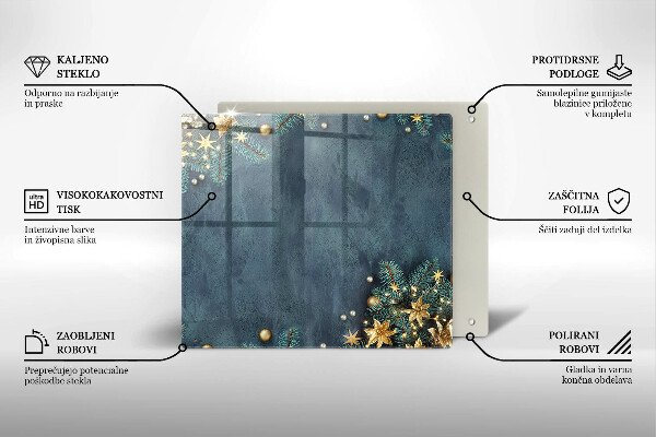 Zaščitna plošča za štedilnik božični okraski