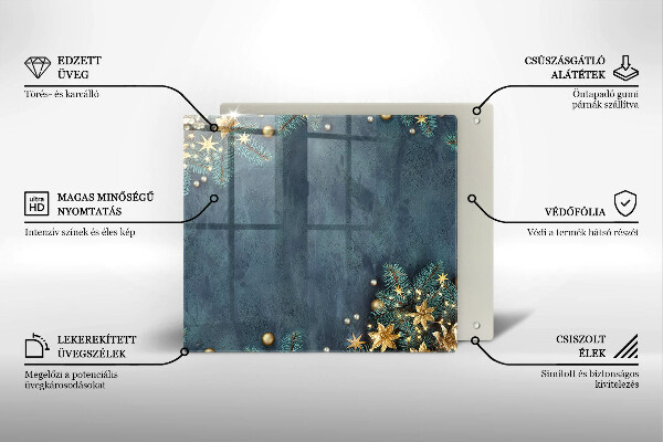 Zaščitna plošča za štedilnik božični okraski