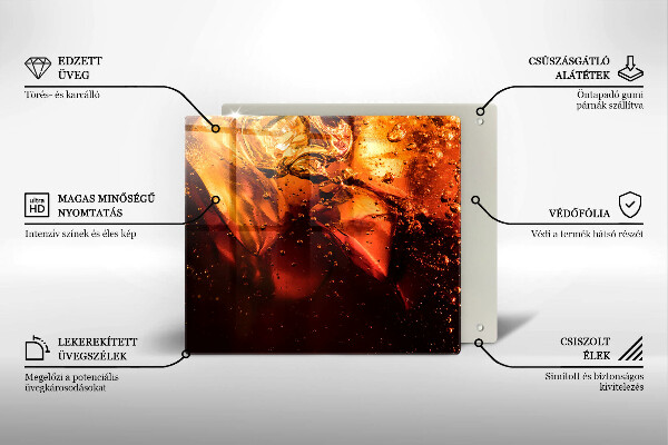 Zaščitna plošča za štedilnik Cola pijača z ledom