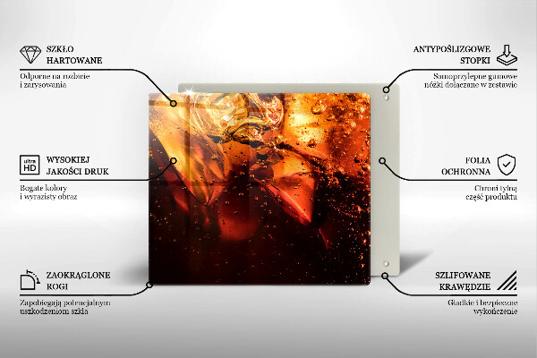 Zaščitna plošča za štedilnik Cola pijača z ledom