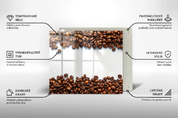 Zaščitna plošča za štedilnik Kavna zrna