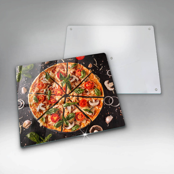 Zaščitna plošča za štedilnik Pica z gobami