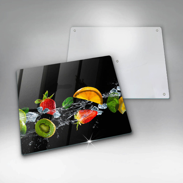 Zaščitna plošča za štedilnik Sadje v vodi