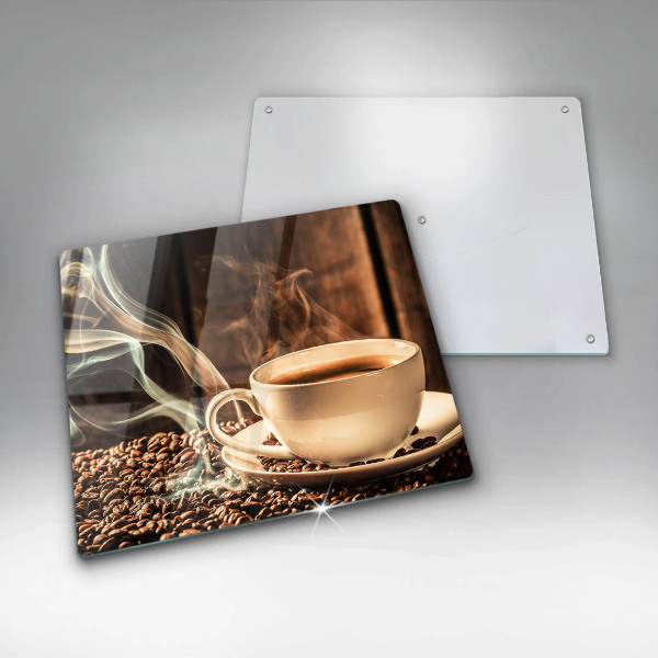 Zaščitna plošča za štedilnik Skodelica in kavna zrna