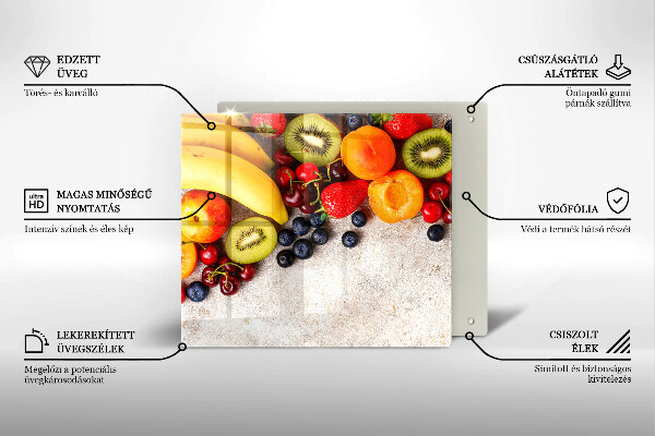 Zaščitna plošča za štedilnik Praznično sadje