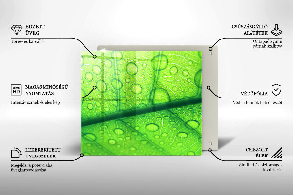 Zaščitna plošča za štedilnik Bližnji posnetek lista
