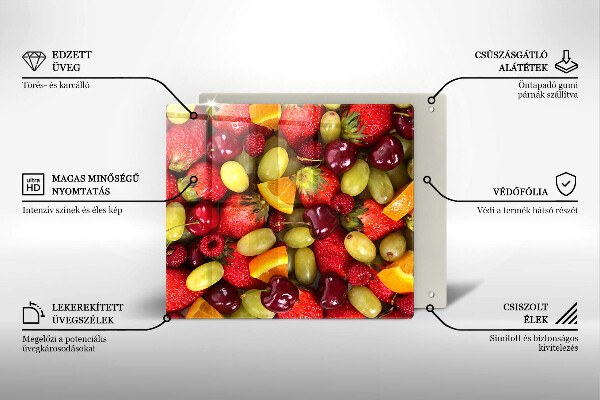 Zaščitna plošča za štedilnik Poletno sadje
