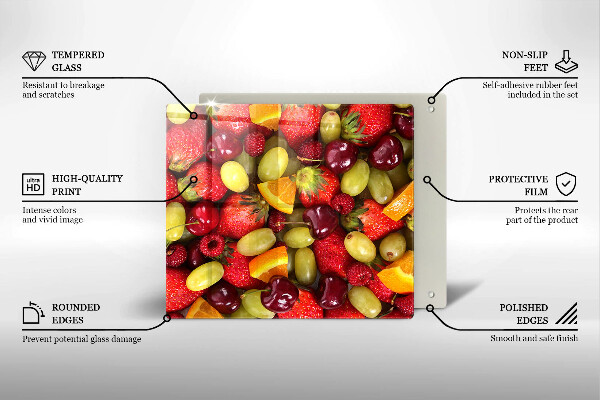 Zaščitna plošča za štedilnik Poletno sadje