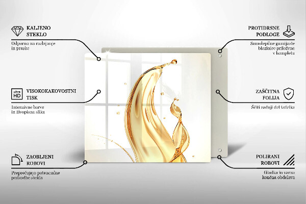 Zaščitna plošča za štedilnik olivno olje