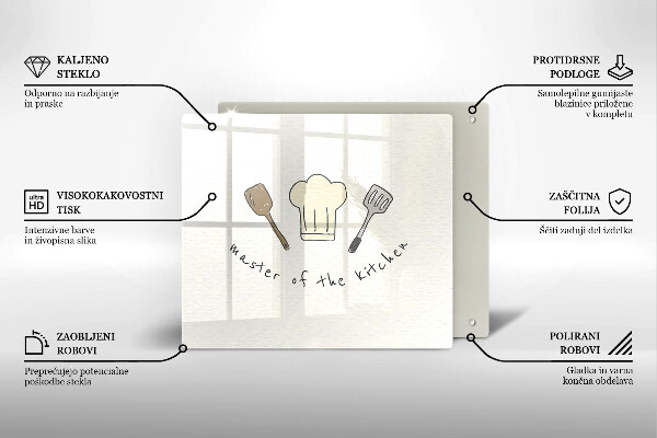 Zaščitna plošča za štedilnik Master of the Kitchen