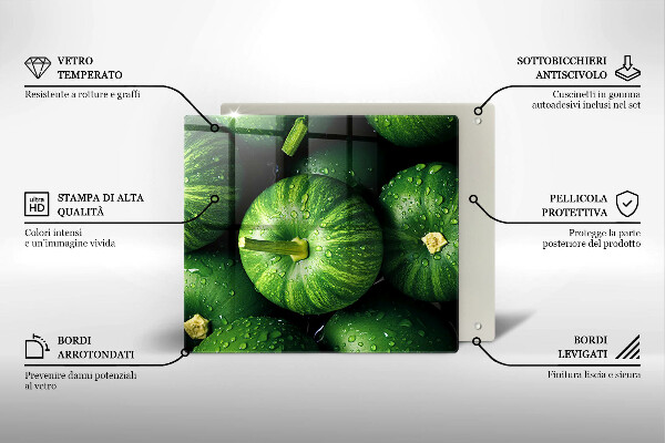Zaščitna plošča za štedilnik Zelene buče