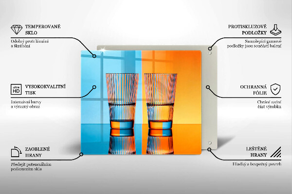 Zaščitna plošča za štedilnik Dva kozarca vode