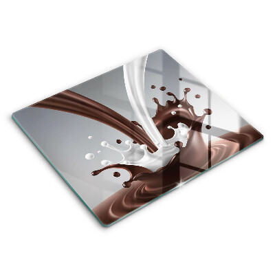 Zaščitna plošča za štedilnik Mleko in čokolada