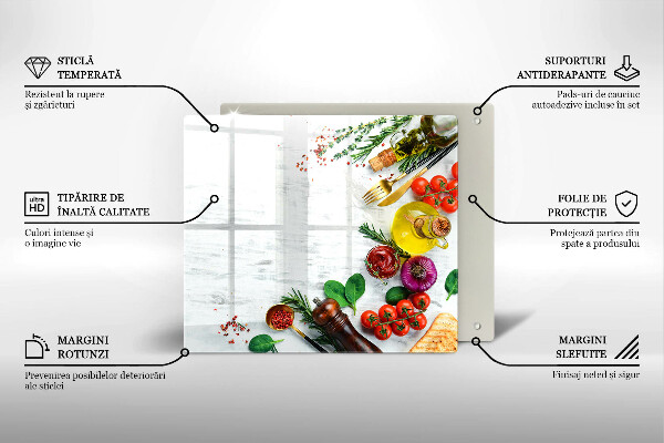 Zaščitna plošča za štedilnik Zelenjava in začimbe