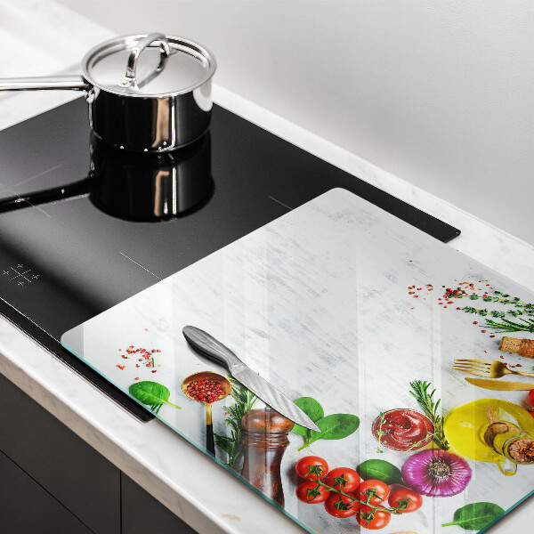 Zaščitna plošča za štedilnik Zelenjava in začimbe