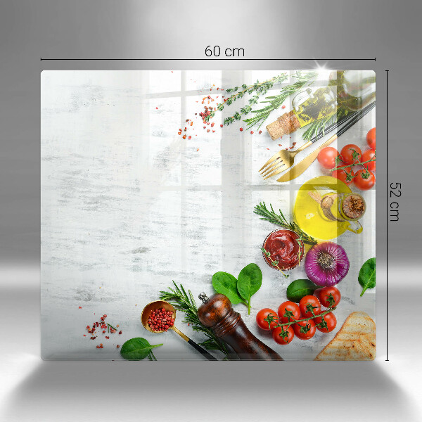 Zaščitna plošča za štedilnik Zelenjava in začimbe