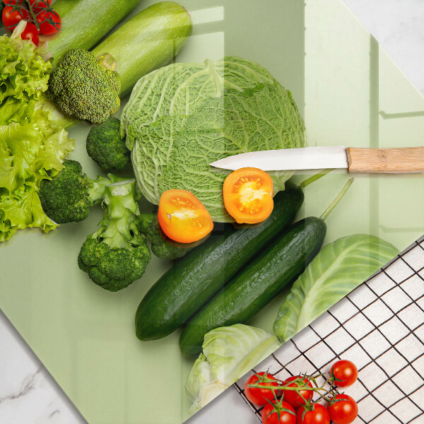 Zaščitna plošča za štedilnik Zeleno sadje in zelenjava