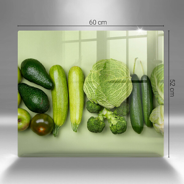 Zaščitna plošča za štedilnik Zeleno sadje in zelenjava