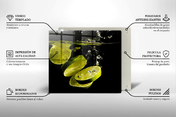 Zaščitna plošča za štedilnik Limete v vodi