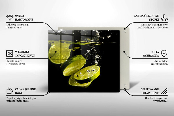 Zaščitna plošča za štedilnik Limete v vodi
