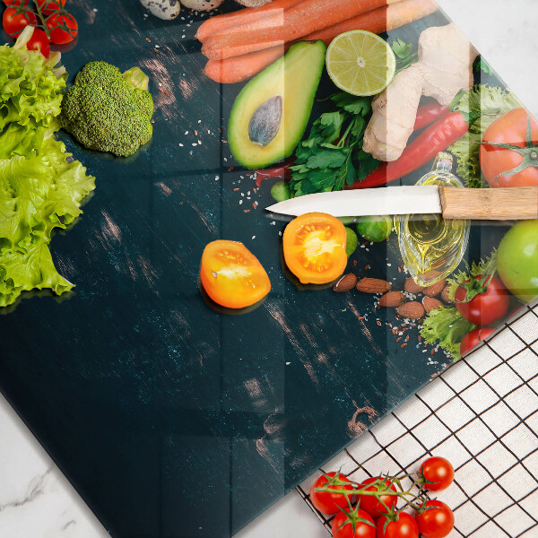 Stenska zaščitna plošča za štedilnik Sadje in zelenjava