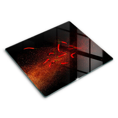 Stenska zaščitna plošča za štedilnik Pekoče čili paprike