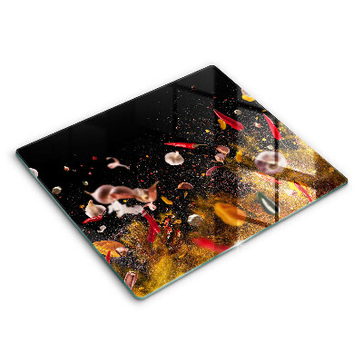 Stenska zaščitna plošča za štedilnik Pekoče začimbe