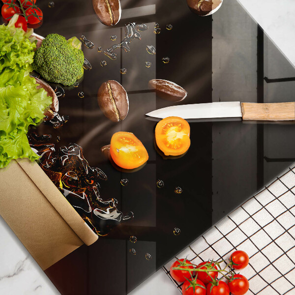 Stenska zaščitna plošča za štedilnik Vroča kavna zrna