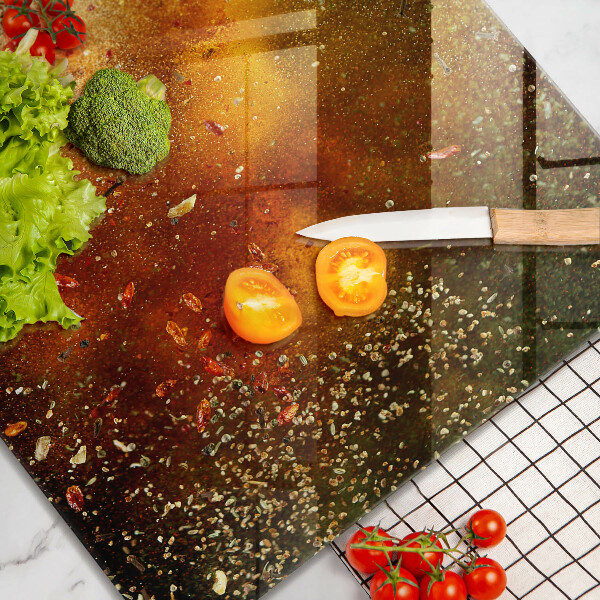 Stenska zaščitna plošča za štedilnik Pisane začimbe