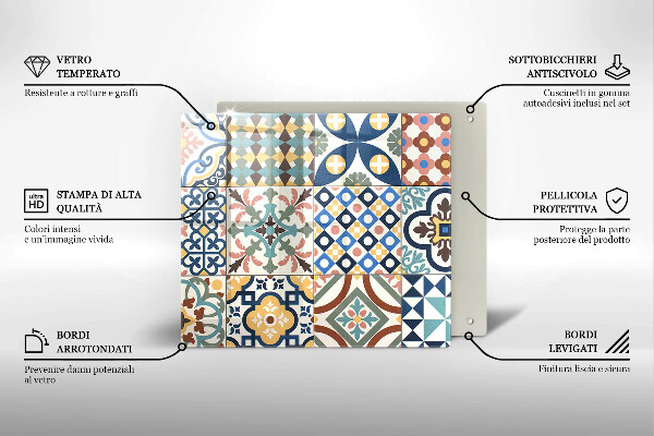 Zaščitna plošča za štedilnik Dekorativne ploščice