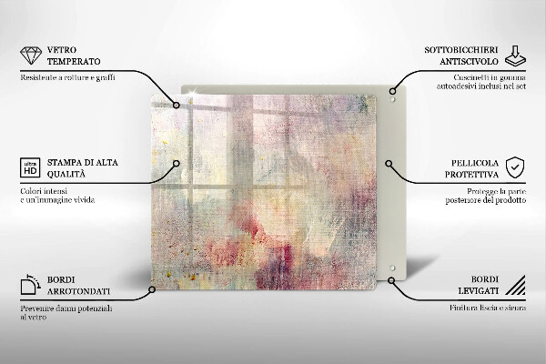 Zaščitna plošča za štedilnik Barva teksture ozadja