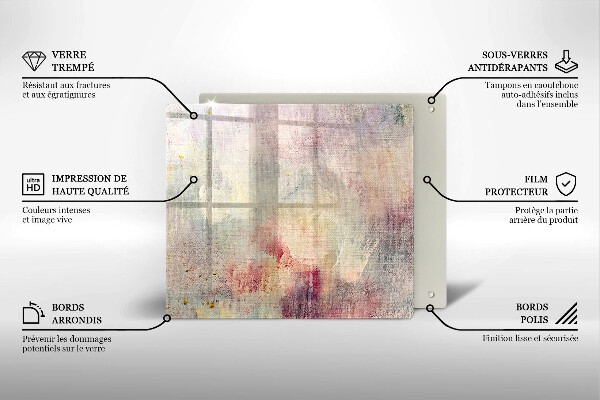 Zaščitna plošča za štedilnik Barva teksture ozadja