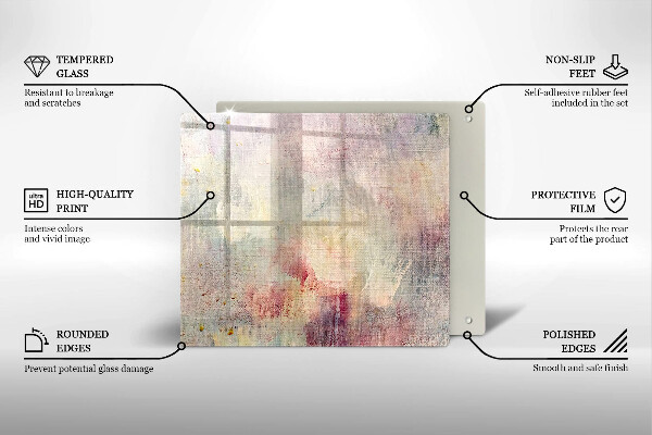 Zaščitna plošča za štedilnik Barva teksture ozadja