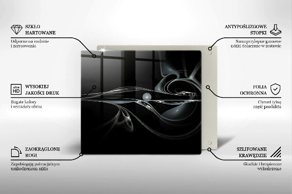 Zaščitna plošča za štedilnik Moderna abstrakcija