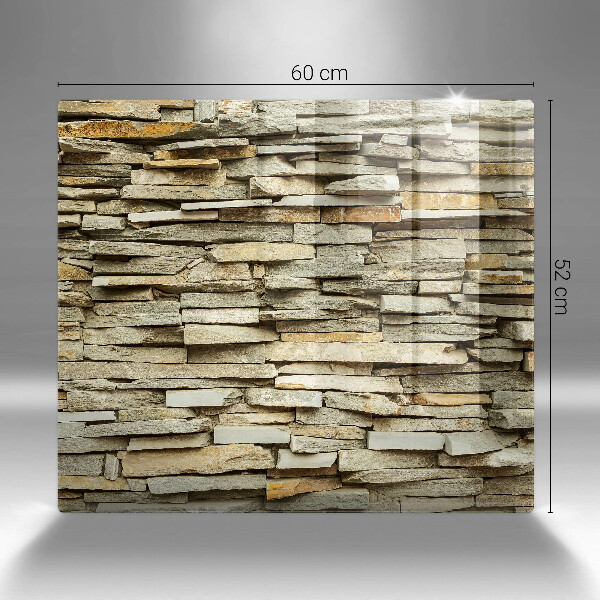 Zaščitna plošča za štedilnik Dekorativni kamni