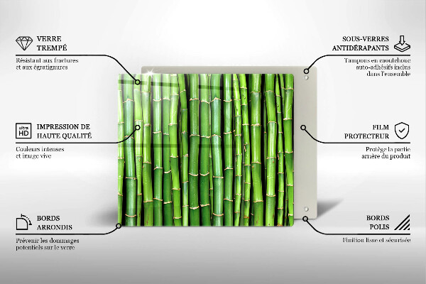 Zaščitna plošča za štedilnik Naravni bambusi